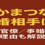 赤茶色の背景に「たかまつなな 結婚相手は？」と黄色の文字で書かれ、白文字で「元官僚／事実婚の理由も解説」と添えられたアイキャッチ画像